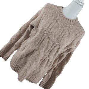 NWT! AMERICAN EAGLE! SOFT, CUDDLY PINK/CREAM MARLED OVERSIZED SWEATER! SZ XS